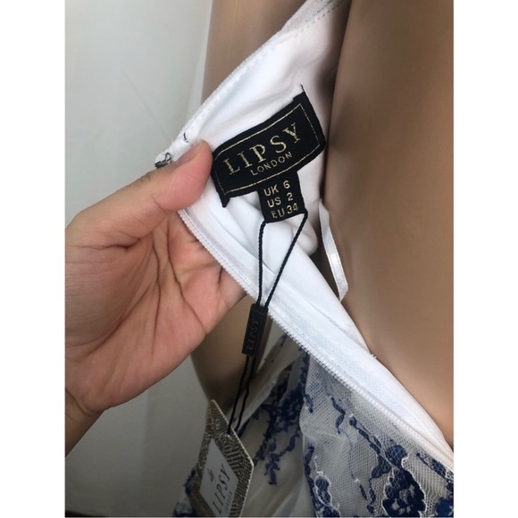 ASOS Edition Lipsy London Applique Detail Prom Dress - Picture 3 of 4